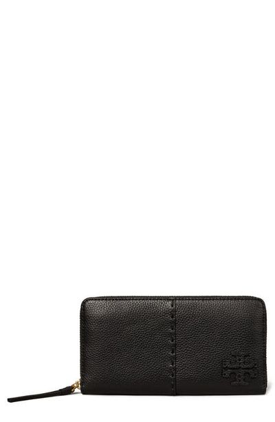 Tory Burch Tory Burch McGraw Continental Leather Zip Wallet