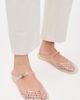 Tory Burch Tory Burch Mellow Mary Jane Jelly Flats Clear/Silver 9 - 3