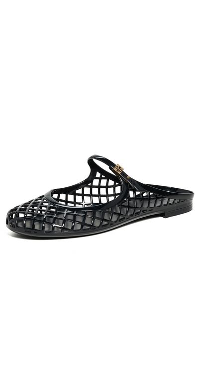 Tory Burch Tory Burch Mellow Mary Jane Jelly Flats Perfect Black / Gold 5