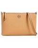 Tory Burch Tory Burch Mercer Pebbled Zip Crossbody Bag Tiramisu One - 1