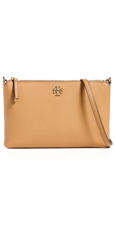 Tory Burch Tory Burch Mercer Pebbled Zip Crossbody Bag Tiramisu One