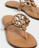 Tory Burch Tory Burch Metal Miller Sandals WALNUT / GOLD - 5