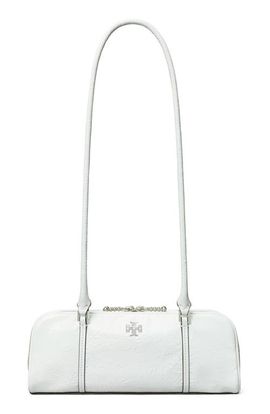 Tory Burch Tory Burch Micro Marshmallow T Monogram Crinkle Leather Satchel