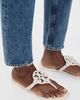 Tory Burch Tory Burch Miller Knotted Pearl Sandals Light Cream - 3