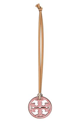 Tory Burch Tory Burch Miller Logo Leather Key Fob