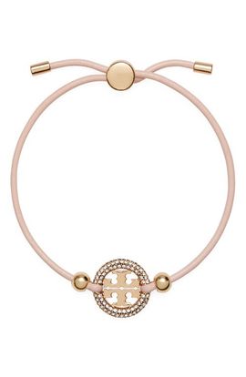 Tory Burch Tory Burch Miller Logo Medallion Slide Bracelet