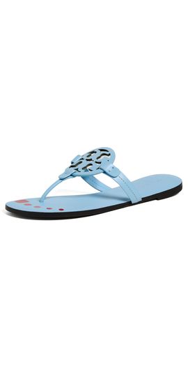 Tory Burch Tory Burch Miller Nail Polish Sandals Washed Sky