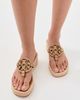 Tory Burch Tory Burch Miller Raffia Wedge Sandals 25mm Amber Grain - 3
