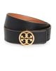 Tory Burch Tory Burch 1.5" Miller Reversible Belt Black/New Cuoio/Gold M - 1
