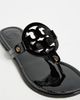 Tory Burch Tory Burch Miller Sandals Perfect Black Patent - 6