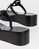 Tory Burch Tory Burch Miller Wedge Sandals 25mm Perfect Black - 5