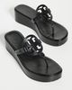 Tory Burch Tory Burch Miller Wedge Sandals 25mm Perfect Black - 6