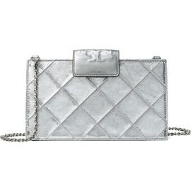 Tory Burch Tory Burch Mini Fleming Quilted Leather Wallet on a Chain