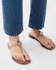 Tory Burch Tory Burch Mini Miller Jelly Sandals Transparent Almond Flour - 3