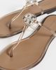 Tory Burch Tory Burch Mini Miller Jelly Sandals Transparent Almond Flour - 6