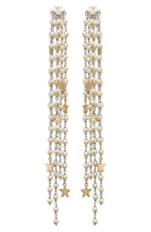 Tory Burch Tory Burch Moondance Front Back Imitation Pearl Chandelier Earrings
