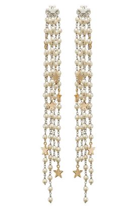 Tory Burch Tory Burch Moondance Front Back Imitation Pearl Chandelier Earrings