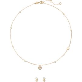 Tory Burch Tory Burch Moondance Necklace & Stud Earrings Set