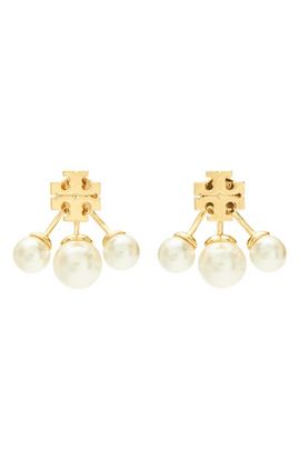 Tory Burch Tory Burch Moondance Pearl Front-Back Earrings