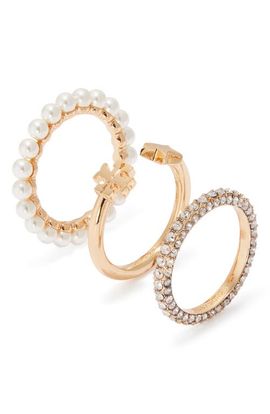 Tory Burch Tory Burch Moondance Set of 3 Stacking Rings