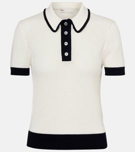 Tory Burch Tory Burch Open-knit polo shirt