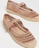 Tory Burch Tory Burch Open Weave Mary Jane Espadrilles Vintage Mauve - 5