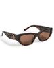 Tory Burch Tory Burch Oval Sunglasses Dark Tortoise One - 1