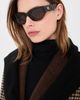 Tory Burch Tory Burch Oval Sunglasses Dark Tortoise One - 3