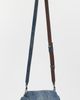 Tory Burch Tory Burch Perry Denim Print Suede Voyager Camera Bag Blue Jean One - 4