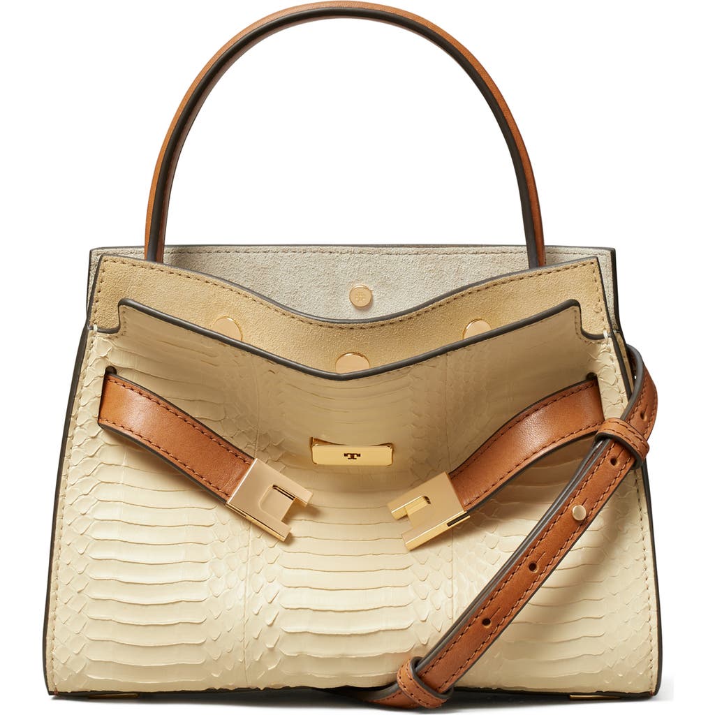 Tory Burch Tory Burch Petite Lee Radziwill Genuine Snake Satchel