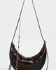 Tory Burch Tory Burch Pierced Croc-Embossed Crossbody Bag Cocoa One - 2