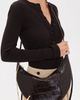 Tory Burch Tory Burch Pierced Croc-Embossed Crossbody Bag Cocoa One - 3