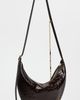 Tory Burch Tory Burch Pierced Croc-Embossed Crossbody Bag Cocoa One - 4