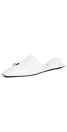 Tory Burch Tory Burch Pierced Mules BIANCO / SILVER