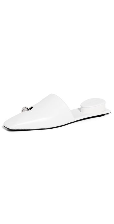 Tory Burch Tory Burch Pierced Mules BIANCO / SILVER