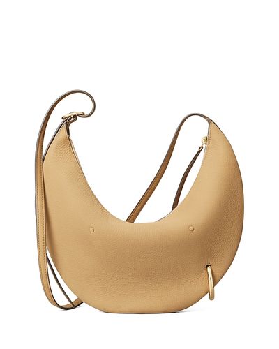 Tory Burch Tory Burch Pierced Nubuck Leather Crossbody
