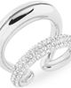 Tory Burch Tory Burch Pierced Pavé Double Ring - 1