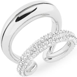 Tory Burch Tory Burch Pierced Pavé Double Ring