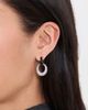 Tory Burch Tory Burch Pierced Pave Doorknocker Earrings Light Silver One - 3