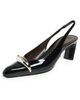 Tory Burch Tory Burch Pierced Slingbacks 65mm PERFECT BLACK / SILVER - 1