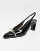 Tory Burch Tory Burch Pierced Slingbacks 65mm PERFECT BLACK / SILVER - 2