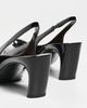 Tory Burch Tory Burch Pierced Slingbacks 65mm PERFECT BLACK / SILVER - 4