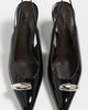 Tory Burch Tory Burch Pierced Slingbacks 65mm PERFECT BLACK / SILVER - 5