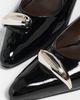 Tory Burch Tory Burch Pierced Slingbacks 65mm PERFECT BLACK / SILVER - 6