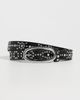 Tory Burch Tory Burch Pierced Studded Belt Black / Silver - 2