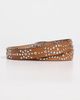 Tory Burch Tory Burch Pierced Studded Belt Burnt Umber/Silver - 4