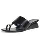 Tory Burch Tory Burch Pierced Wedge Sandals 45mm Perfect Black - 1