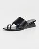 Tory Burch Tory Burch Pierced Wedge Sandals 45mm Perfect Black - 2