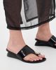 Tory Burch Tory Burch Pierced Wedge Sandals 45mm Perfect Black - 3