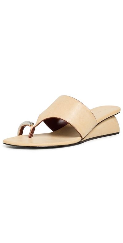 Tory Burch Tory Burch Pierced Wedge Sandals Smoky Tan